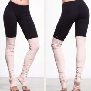 Alo Yoga Goddess Leggings Ribbed Nectar Black S